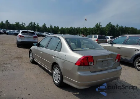 2004 Honda Civic Lx из США, поврежденный, VIN 2HGES16594H615254